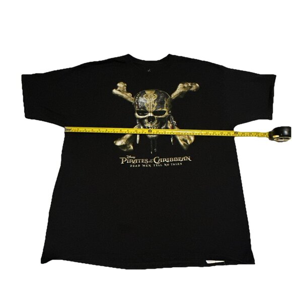 Y2K Disney Pirates of the Caribbean Dead Men Tell No Tales Movie Shirt Men's 2XL - Picture 4 of 7